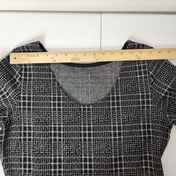 Leota Fit & Flare Midi Plaid Dress Size L - Picture 5 of 13